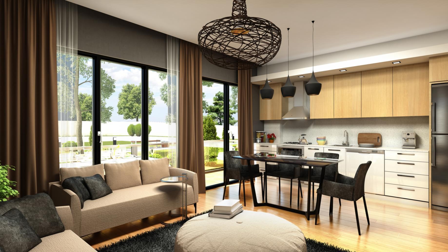 Kuchnia i duży pokój – funkcjonalne połączenie