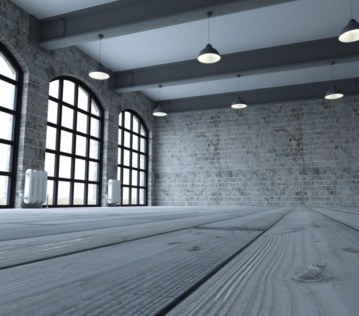 Aranżacja z surowym betonem w tle