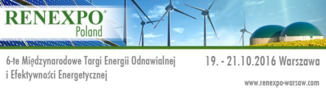 Doceń energetykę przyszłości podczas  6. Edycji Międzynarodowych Targów Energii i Efektywności Energetycznej RENEXPO® Poland