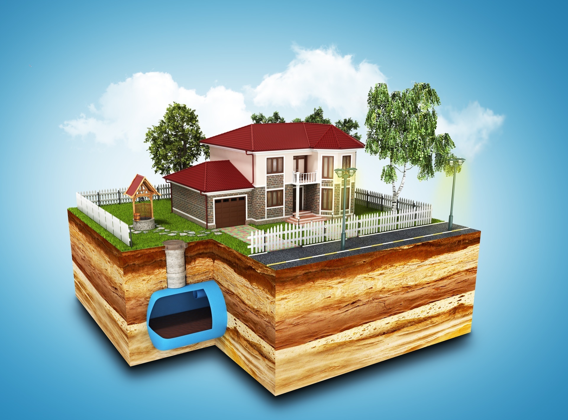 Jak usytuować na działce szambo i przydomową oczyszczalnię ścieków